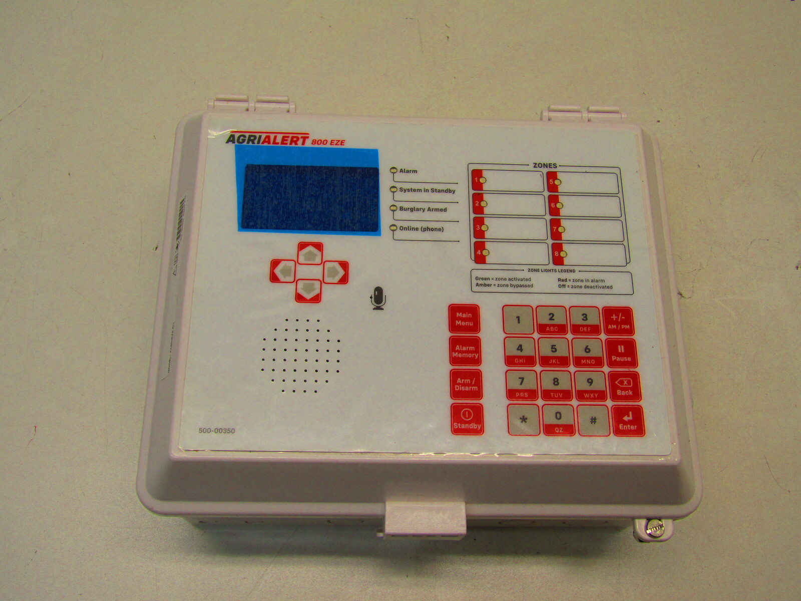 ALARM, AGRI ALERT 800EZ 8 ZONE,LESS TEMPERATURE CARD